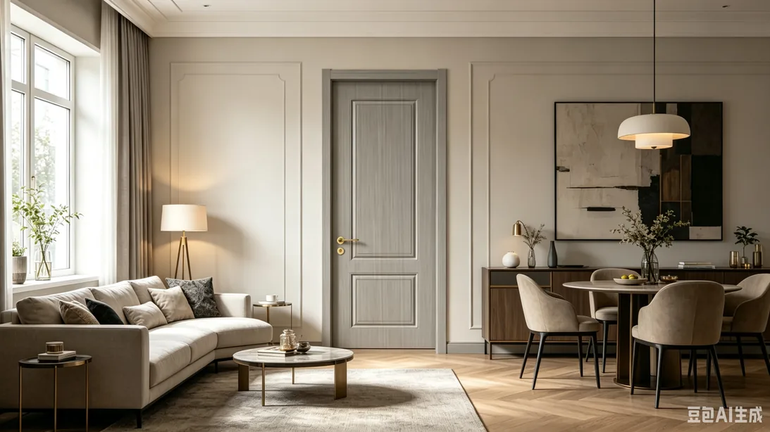 Flat carving WPC door series
