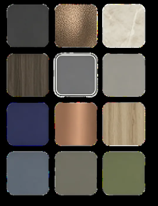 Custom WPC door colors and surface finishes